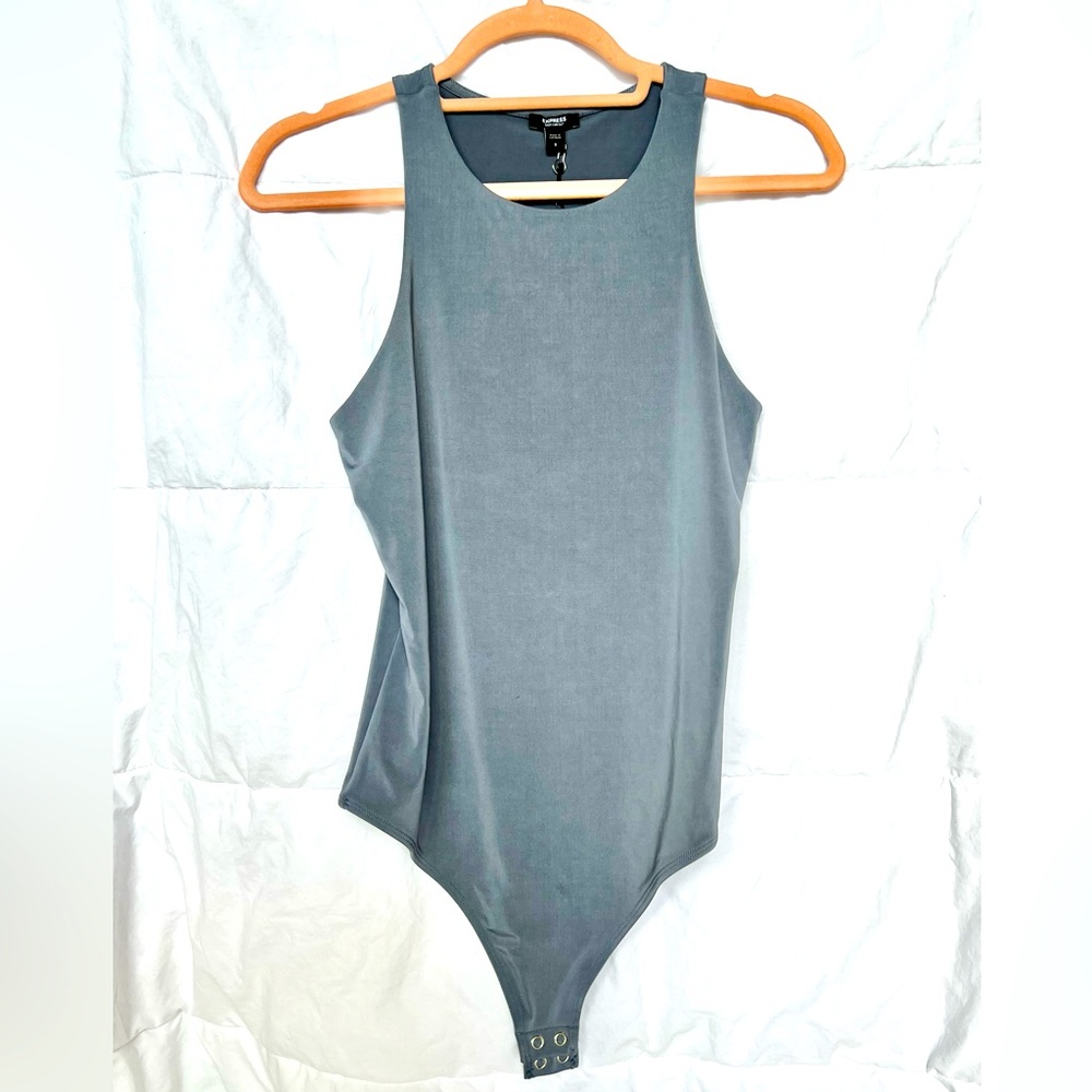 Express Grey BodyContour high neck sleeveless too